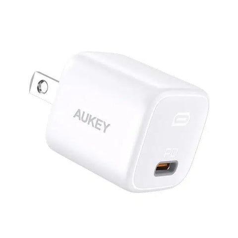 Wholesale-Aukey PA-B1 Omnia Mini 20W USB C PD Charger White-Charger-auk-pab1-Electro Vision Inc