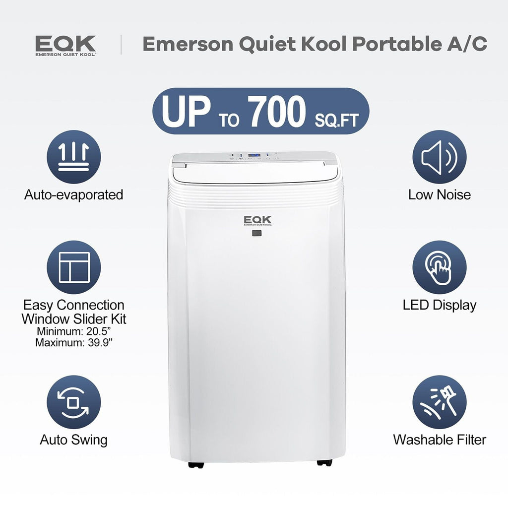 Emerson EAPH10RC1 Portable AC, Remote Control, Cooling and Heating (He Electro Vision Inc