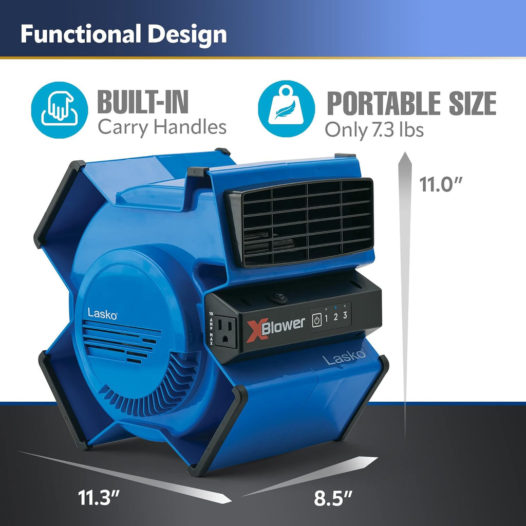 Lasko X 12905 Blower High Velocity Blower Fan Electro Vision Inc