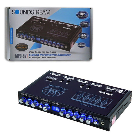 Wholesale-Soundstream MPQ-5V Equalizer 5-Band Parametric Equalizer-Car Audio-Sou-MPQ5V-Electro Vision Inc