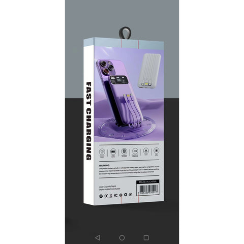 Wholesale-power bank built in cables with screen-Power Bank-BT-PB-102-Electro Vision Inc