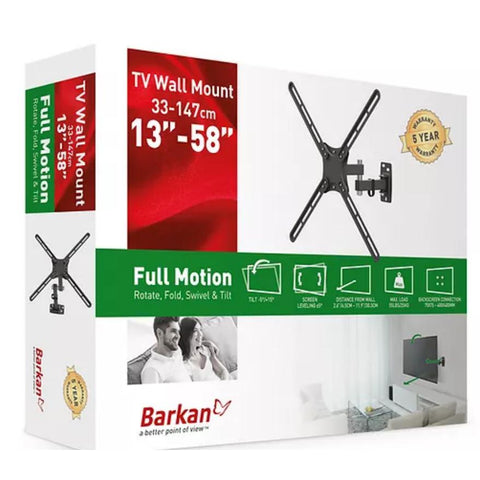 Wholesale-Barkan E3423 TV Wall Mount 13-58" Full Motion - Extension, Swivel & Tilt-TV Mount-Bar-E3423-Electro Vision Inc