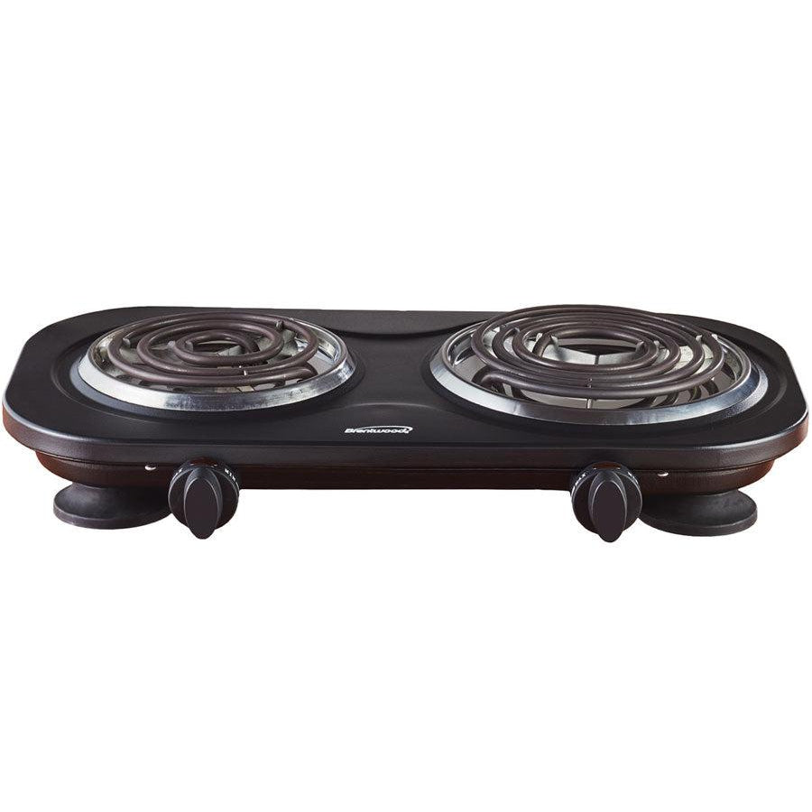 Brentwood TS361BK 1500w Double Electric Burner, Black Electro Vision Inc