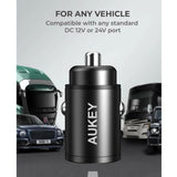 Wholesale-AUKEY CC-A3 Dual-Port(USB-C/USB-A) Car Charger - 30W-Car charger-Auk-CCA3-Electro Vision Inc