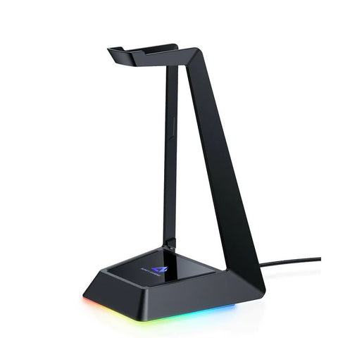 Wholesale-AUKEY GHS8 RGB Headphone Stand with 3 USB Ports 8 Lighting Effects-Headphone Stand-Auk-GHS8-Electro Vision Inc