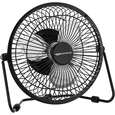 Wholesale-AmazonCommercial 6-Inch Table Fan with Power Adapter and USB Cable-Fans-Ama-TableFan6-Electro Vision Inc