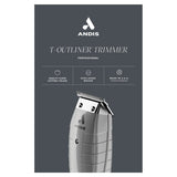 Wholesale-Andis 04780 Professional T-Outliner Gray-Trimmer-And-04780-Electro Vision Inc