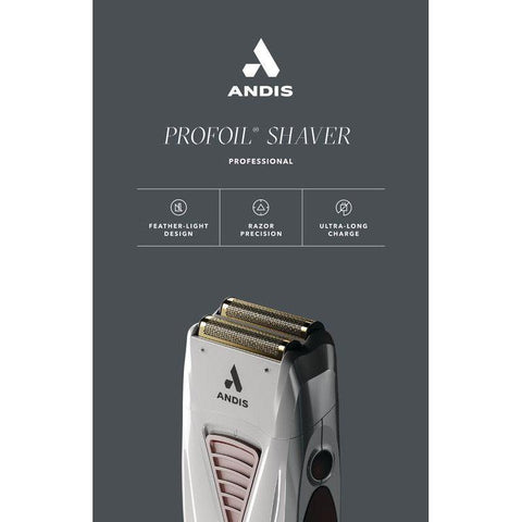 Wholesale-Andis 17235 ProFoil Lithium Titanium Foil Shaver - Silver & Red-Electric Shaver-And-17235-Electro Vision Inc