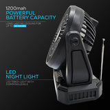 Wholesale-Audiobox RXF-40 Portable Fan, Speaker, Radio, Light-Fans-Aud-RXF40-Electro Vision Inc