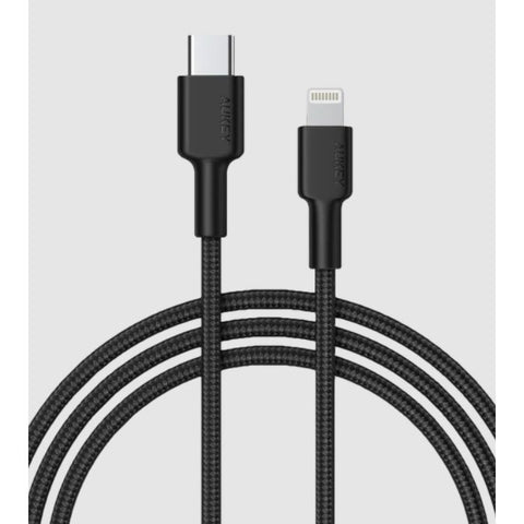 Wholesale-Aukey CB-CL02 Impulse Braided USB-C to Lightning Cable-USB Cable-Auk-CBCL02-Electro Vision Inc