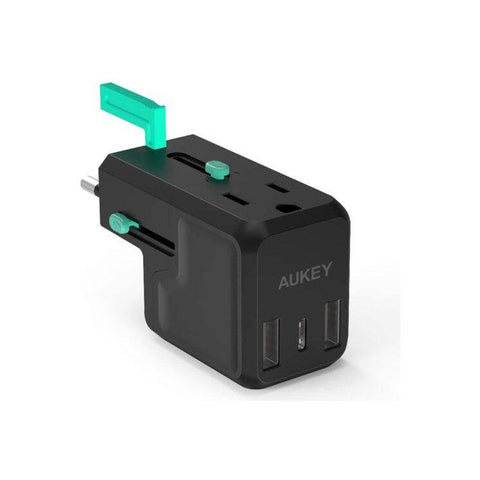 Wholesale-Aukey PA-TA05 Universal Converter Travel Charger-Travel Charger-Auk-PATA05-Electro Vision Inc