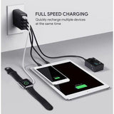 Wholesale-Aukey PAU48 USB Wall Charger 4 Ports with Foldable Plug-Charger-Auk-PAU48-Electro Vision Inc