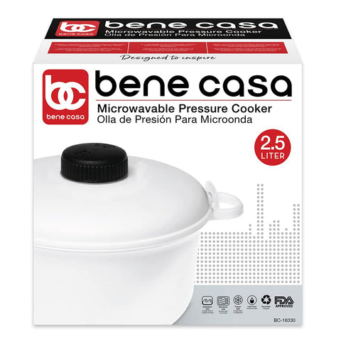 Wholesale-Bene Casa 16330 - 2.6 Qt. Microwave Pressure Cooker-BC-16330-Electro Vision Inc