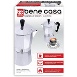 Wholesale-Bene Casa 17730 - 6 Cup Aluminum Espresso Maker-Pot Espresso-BC-17730-Electro Vision Inc