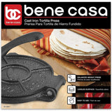 Wholesale-Bene Casa 56681 Cast Iron Tortilla Press-Tortilla Press-BC-56681-Electro Vision Inc