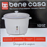 Wholesale-Bene Casa BC-12418 Rice Cooker 10 cups White-Rice cooker-BC-12418-Electro Vision Inc