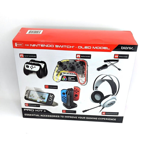Wholesale-Bionik 1755635 Nintendo Switch Accesory Bundle - Remote Controller, Headset, Car Charger , and more-Game Controllers-Bio-1755635-Electro Vision Inc