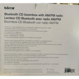 Wholesale-Borne Bt Portable Cd Boombox W/Fm Radio, Aux Input-CD Players & Recorders-Bor-PRCD685B-Electro Vision Inc