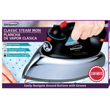 Wholesale-Brentwood MPI-70 Classic Steam Iron, Chrome Plated-Iron-Bre-MPI70-Electro Vision Inc