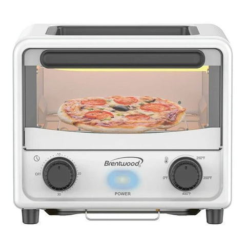 Wholesale-Brentwood TS3430W - 2-in-1 Mini Toaster Oven 3L-Toaster-Bre-TS3430W-Electro Vision Inc