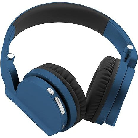 Wholesale-Coby CHBT711 On-Ear Wireless Headphones, Blue-Headphones-Coby-CHBT711-Blue-Electro Vision Inc