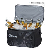 Wholesale-Corona 00716 Cooler Bags with Bluetooth Speaker - Black-Cooler Bag-Cor-00716-Electro Vision Inc