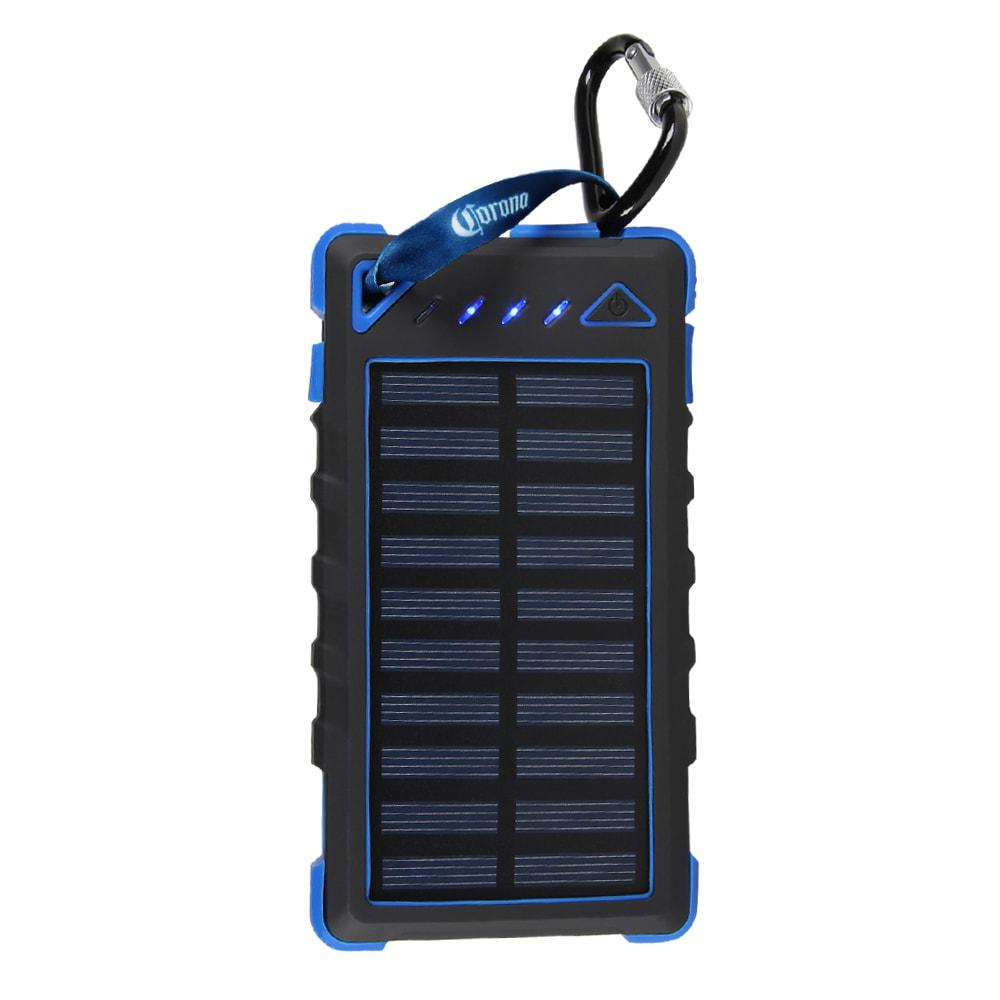 Corona 00723 Solar Powered Battery Bank Bk/Blue Electro Vision Inc