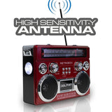 Wholesale-DOLPHIN SP411BTRD RADIO W BLUETOOTH RED-Radio-Dol-SP411BTRD-Electro Vision Inc