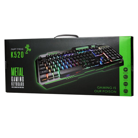 Wholesale-Dart Frog 53471 Metal Gaming Keyboard With LED backlight-Keyboard-DF-53471-Electro Vision Inc