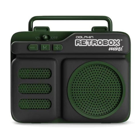 Wholesale-Dolphin Retrobox Mini RTX-10 Green-Radios-Dol-RTX10-Green-Electro Vision Inc