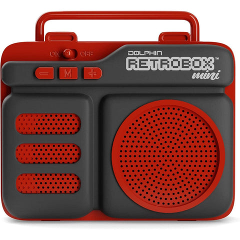 Wholesale-Dolphin Retrobox Mini RTX-10 Red-Radios-Dol-RTX10-Red-Electro Vision Inc