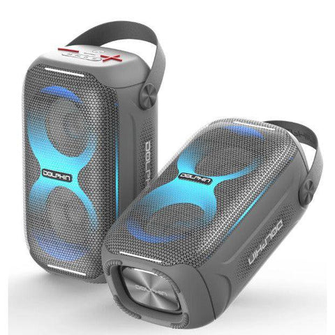 Wholesale-Dolphin S20 Portable IPX5 Bluetooth Speaker Gray-Speaker-Dol-S20-Gray-Electro Vision Inc