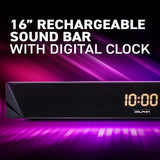Wholesale-Dolphin SNB161R Portable 16 inch Soundbar with Alarm and Clock-Soundbar-Dol-SNB161R-Electro Vision Inc