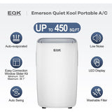 Wholesale-Emerson EAPC6RSC1 Portable AC, Remote Control, Cooling only, UL, Wifi+Alexa Smart Voice Control, DOE 6000 BTU, R32-Airconditioner-Eme-EAPC6RSC1-Electro Vision Inc