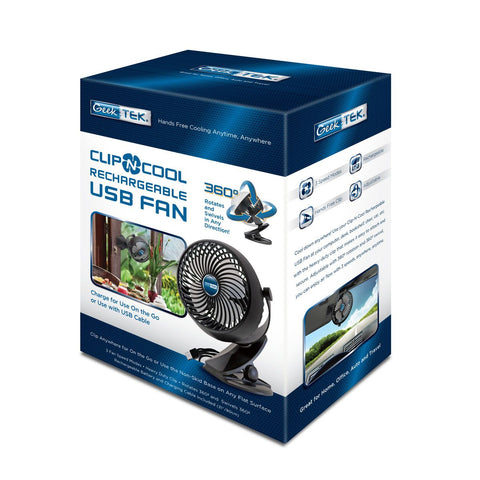 Wholesale-Geek Tek Clip-N-Cool Rechargeable USB Fan-USB Fan-GT-GTCF006-Electro Vision Inc