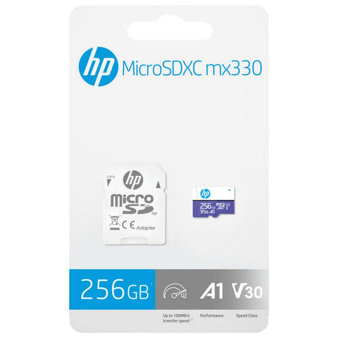 Wholesale-HP - Micro SD Card with Adapter- 256gb -HFUD256-MX330-Micro SD Card-HP-mx330-256gb-Electro Vision Inc