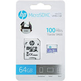 Wholesale-HP - Micro SD Card with Adapter- 64gb - HFUD064-MX330-Micro SD Card-HP-mx330-64gb-Electro Vision Inc