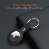Wholesale-Hypergear 15548 AirCover Vegan Leather Keychain Compatible for AirTags-AirTags-Hyp-15548-Electro Vision Inc