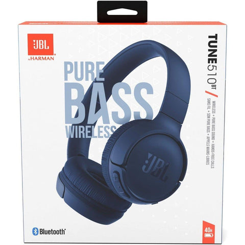 Wholesale-JBL Tune 510BT Wireless On-Ear Headphones Blue-Headphones-JBL-Tune510BT-blue-Electro Vision Inc