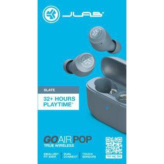 Wholesale-JLab EBGAIRPOPRSLT124 Go Air Pop True Wireless Earbuds Slate-earbuds-JLA-EBGAIRPOPRSLT124-Electro Vision Inc