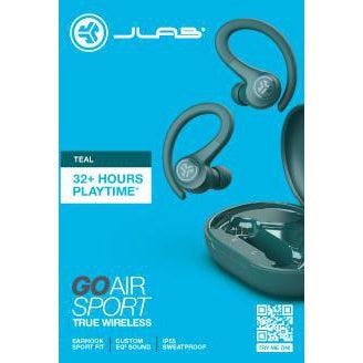 Wholesale-JLab EBGAIRSPRTRTEL124 Go Air Sport True Wireless Earbuds Teal-earbuds-JLA-EBGAIRSPRTRTEL124-Electro Vision Inc
