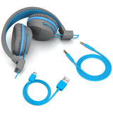 Wholesale-JLab HBSTUDIORGRYBLU4 JBuddies Studio Wireless Headphones Blue/Gray-Headphones-JLA-HBSTUDIORGRYBLU4-Electro Vision Inc