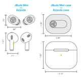 Wholesale-JLab JBuds Mini True Wireless Earbuds - Black-earbuds-JLA-EBJBMINIRBLK124-Electro Vision Inc