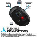 Wholesale-JLab MGOMOUSERBLK124 Go Wireless Mouse Black-Wireless Mouse-JLA-MGOMOUSERBLK124-Electro Vision Inc