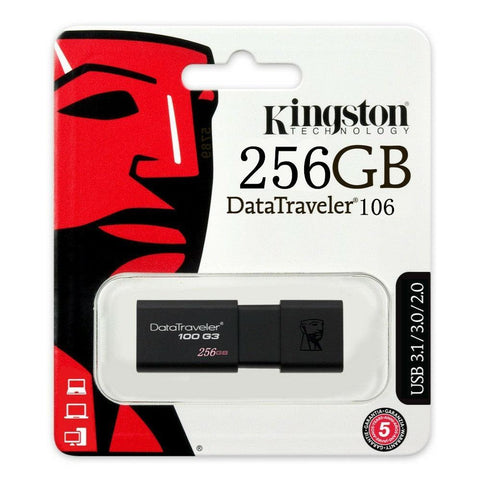 Wholesale-KINGSTON USB FLASH DRIVE 256GB-USB Flash Drive-Kin-USB256-Electro Vision Inc