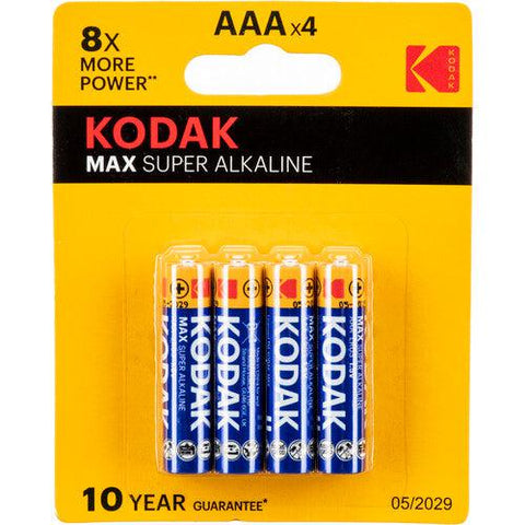 Wholesale-KODAK MAX ALKALINE AAA-4 pack of battery-battery-Kod-CAT-30419124-Electro Vision Inc
