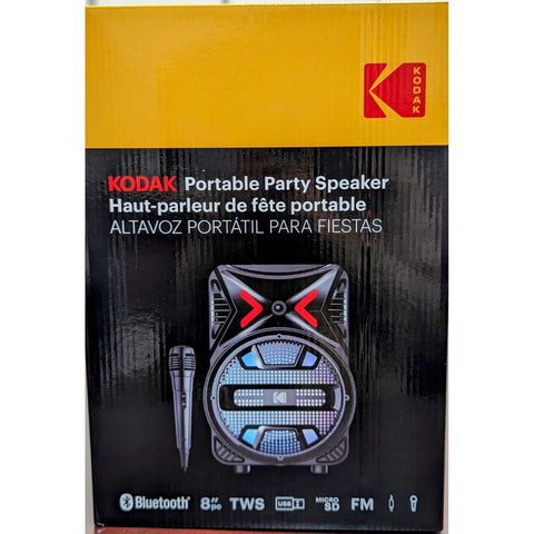Wholesale-Kodak BTSPK114 Bluetooth Party 8" Speaker 20W-Speaker-Kod-BTSPK114-Electro Vision Inc