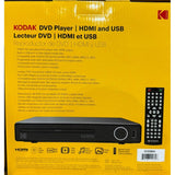 Wholesale-Kodak Compact Dvd Player w/ USB and HDMI-DVD Player-Kod-DVD350H-Electro Vision Inc