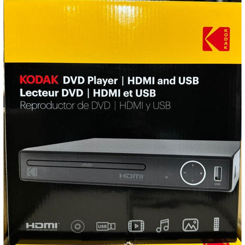 Wholesale-Kodak Compact Dvd Player w/ USB and HDMI-DVD Player-Kod-DVD350H-Electro Vision Inc