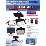 Wholesale-LUDGER ELOSL300 Outdoor Solar Light Motion Sensor-Solar light-Lud-ELOSL300-Electro Vision Inc